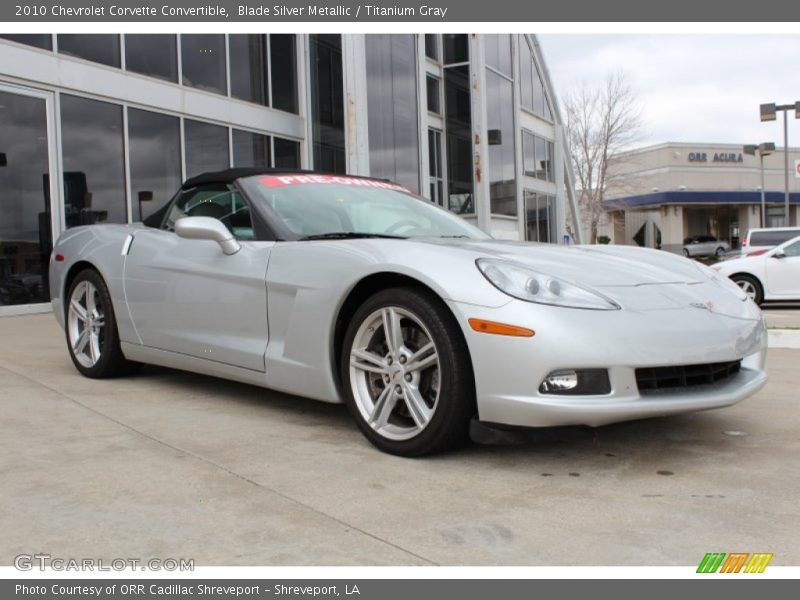 Front 3/4 View of 2010 Corvette Convertible