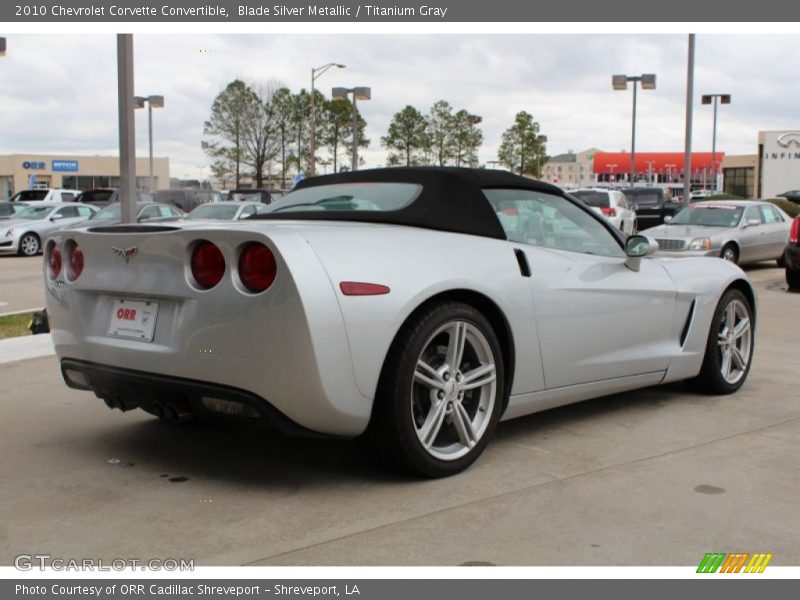 Blade Silver Metallic / Titanium Gray 2010 Chevrolet Corvette Convertible