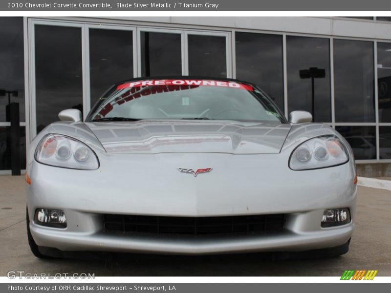 Blade Silver Metallic / Titanium Gray 2010 Chevrolet Corvette Convertible