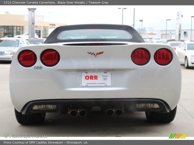 Blade Silver Metallic / Titanium Gray 2010 Chevrolet Corvette Convertible
