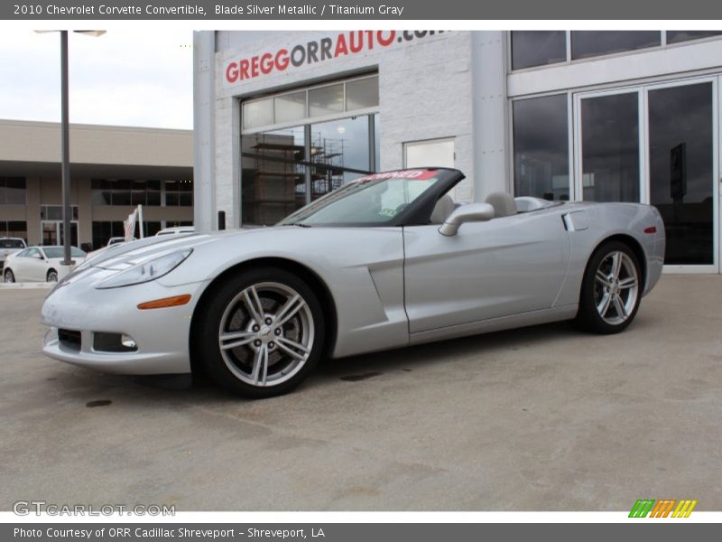 Blade Silver Metallic / Titanium Gray 2010 Chevrolet Corvette Convertible