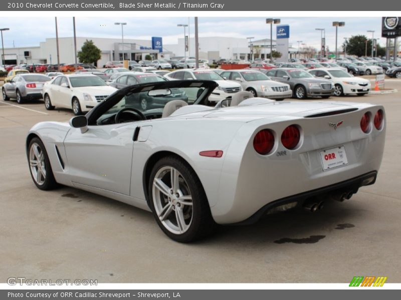 Blade Silver Metallic / Titanium Gray 2010 Chevrolet Corvette Convertible