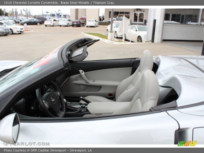 Blade Silver Metallic / Titanium Gray 2010 Chevrolet Corvette Convertible