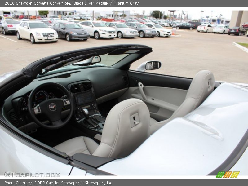 Blade Silver Metallic / Titanium Gray 2010 Chevrolet Corvette Convertible