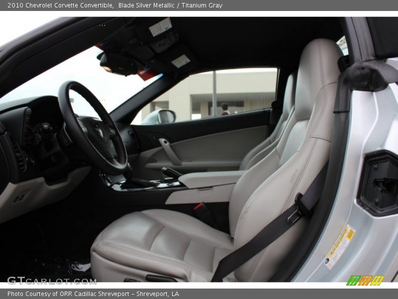  2010 Corvette Convertible Titanium Gray Interior