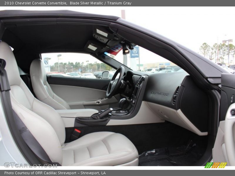  2010 Corvette Convertible Titanium Gray Interior