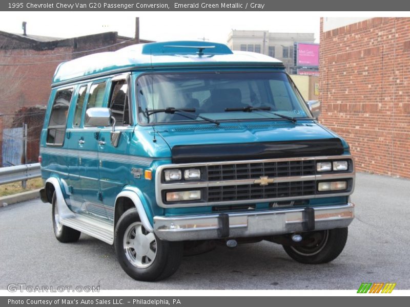 Emerald Green Metallic / Gray 1995 Chevrolet Chevy Van G20 Passenger Conversion