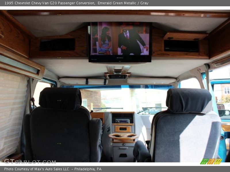 Emerald Green Metallic / Gray 1995 Chevrolet Chevy Van G20 Passenger Conversion