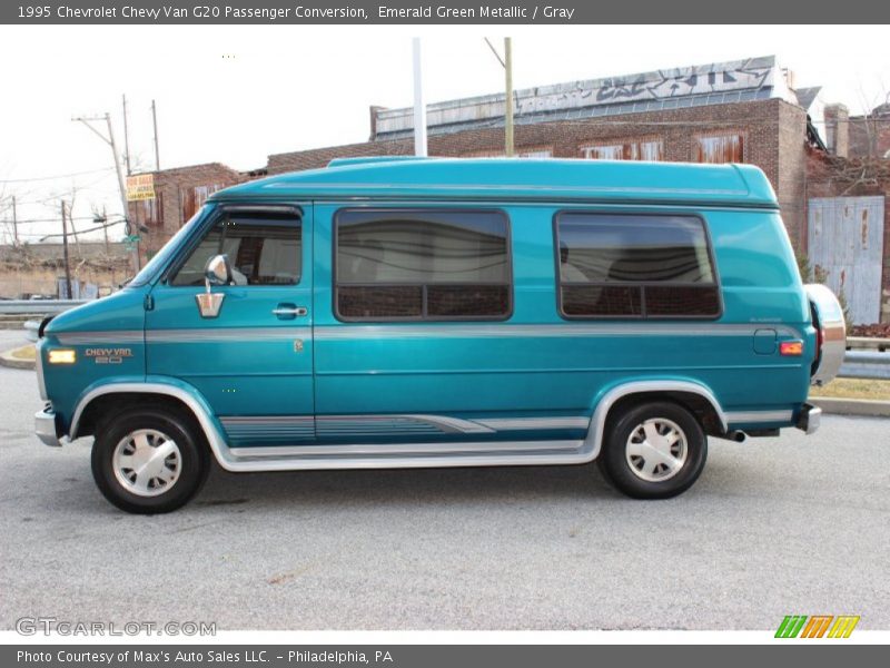 Emerald Green Metallic / Gray 1995 Chevrolet Chevy Van G20 Passenger Conversion