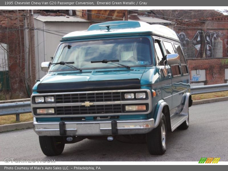 Emerald Green Metallic / Gray 1995 Chevrolet Chevy Van G20 Passenger Conversion