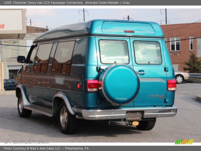Emerald Green Metallic / Gray 1995 Chevrolet Chevy Van G20 Passenger Conversion