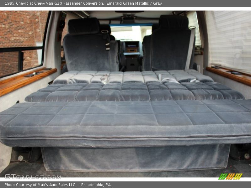 Emerald Green Metallic / Gray 1995 Chevrolet Chevy Van G20 Passenger Conversion