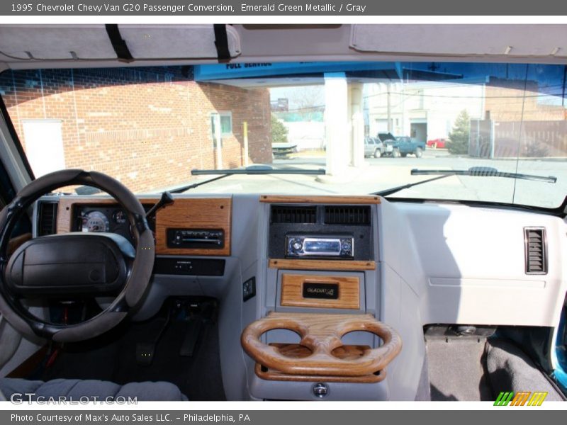 Emerald Green Metallic / Gray 1995 Chevrolet Chevy Van G20 Passenger Conversion