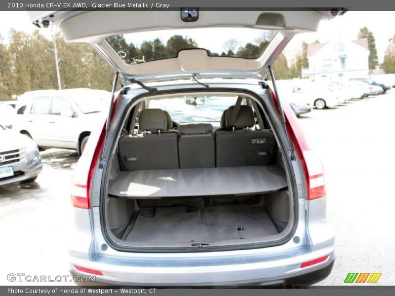 Glacier Blue Metallic / Gray 2010 Honda CR-V EX AWD