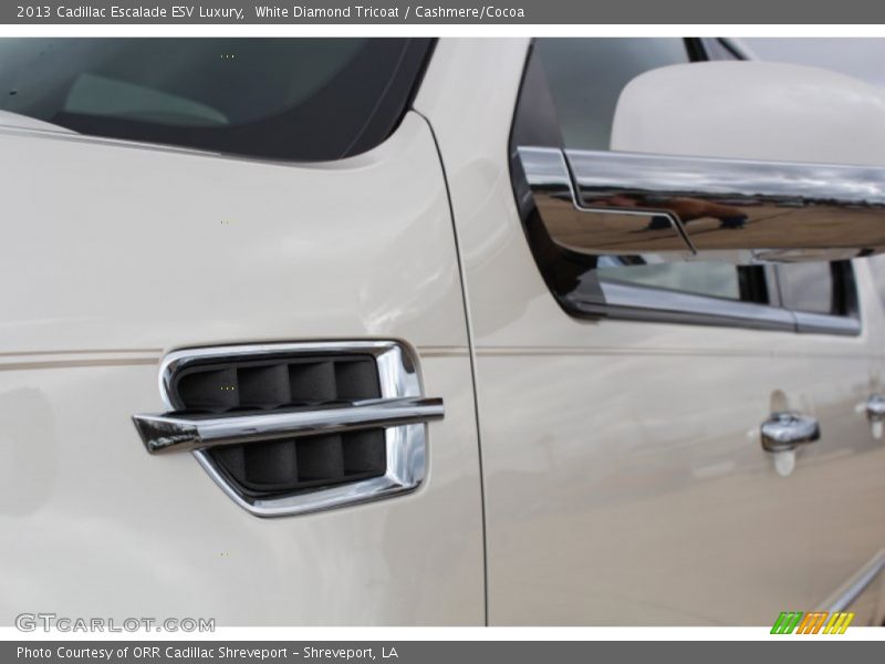 White Diamond Tricoat / Cashmere/Cocoa 2013 Cadillac Escalade ESV Luxury