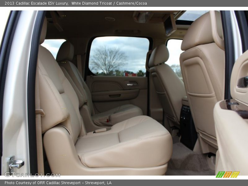 White Diamond Tricoat / Cashmere/Cocoa 2013 Cadillac Escalade ESV Luxury