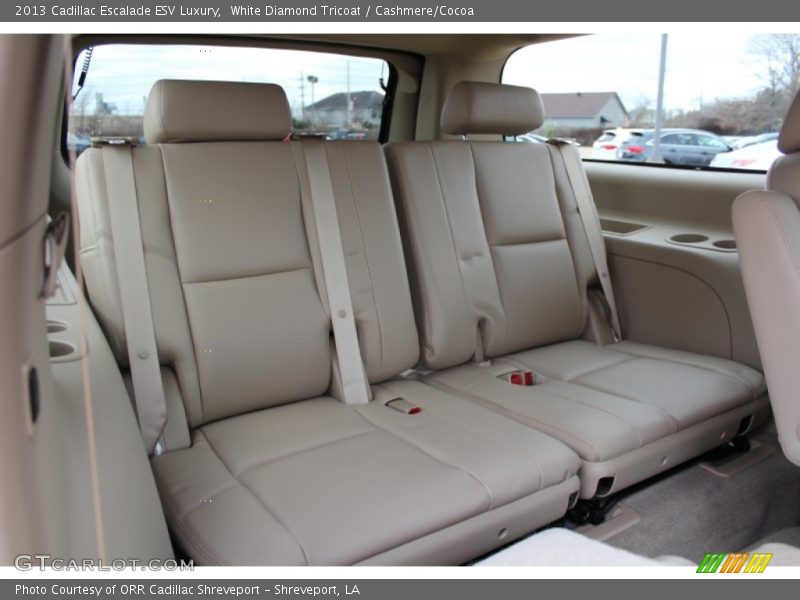 White Diamond Tricoat / Cashmere/Cocoa 2013 Cadillac Escalade ESV Luxury