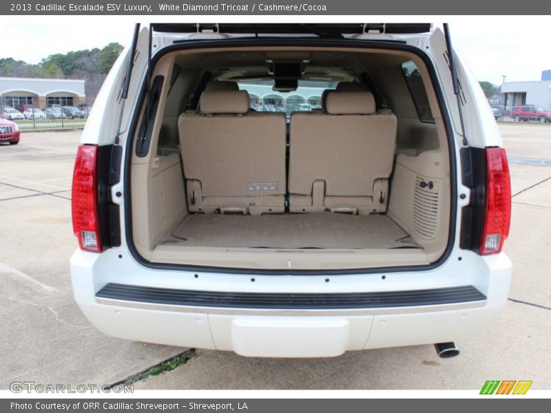 White Diamond Tricoat / Cashmere/Cocoa 2013 Cadillac Escalade ESV Luxury