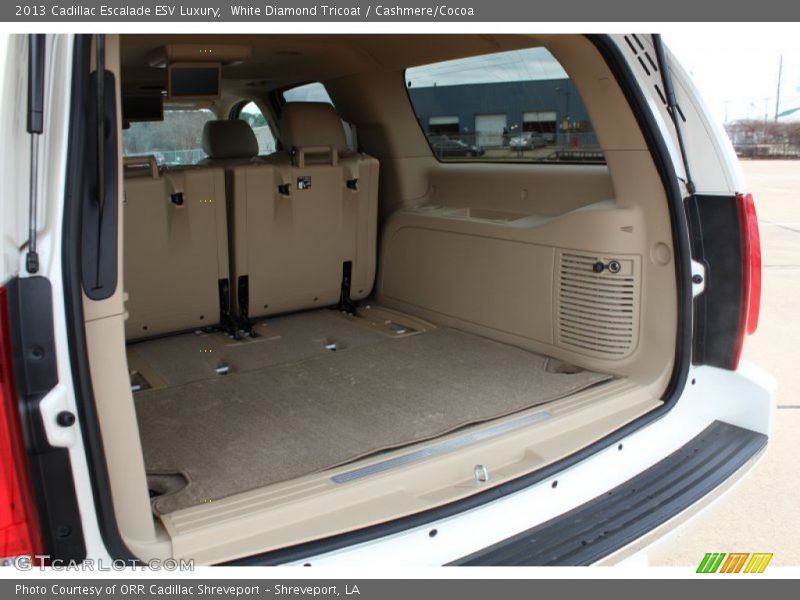 White Diamond Tricoat / Cashmere/Cocoa 2013 Cadillac Escalade ESV Luxury