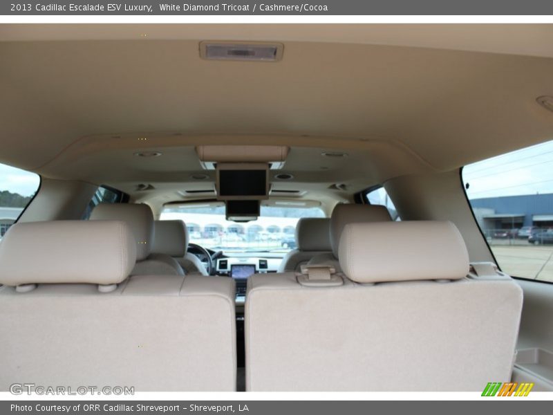 White Diamond Tricoat / Cashmere/Cocoa 2013 Cadillac Escalade ESV Luxury