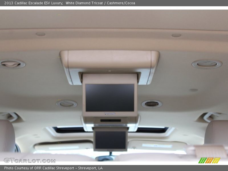 White Diamond Tricoat / Cashmere/Cocoa 2013 Cadillac Escalade ESV Luxury
