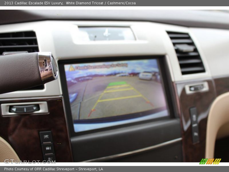 White Diamond Tricoat / Cashmere/Cocoa 2013 Cadillac Escalade ESV Luxury