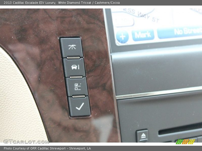 White Diamond Tricoat / Cashmere/Cocoa 2013 Cadillac Escalade ESV Luxury