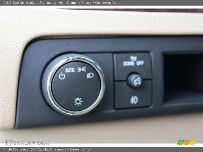White Diamond Tricoat / Cashmere/Cocoa 2013 Cadillac Escalade ESV Luxury