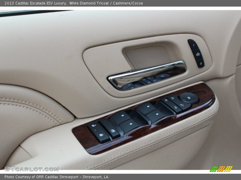 White Diamond Tricoat / Cashmere/Cocoa 2013 Cadillac Escalade ESV Luxury