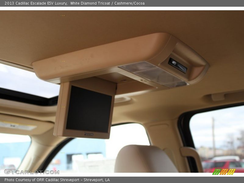 White Diamond Tricoat / Cashmere/Cocoa 2013 Cadillac Escalade ESV Luxury