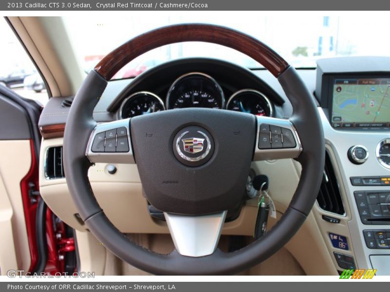 Crystal Red Tintcoat / Cashmere/Cocoa 2013 Cadillac CTS 3.0 Sedan