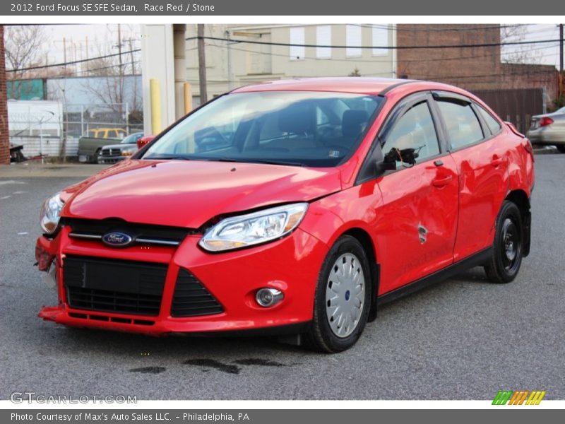 Race Red / Stone 2012 Ford Focus SE SFE Sedan