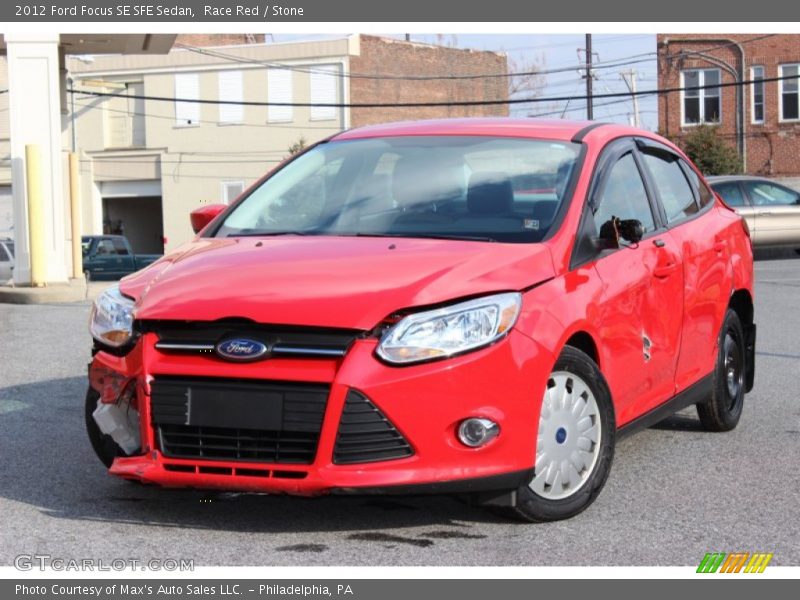 Race Red / Stone 2012 Ford Focus SE SFE Sedan