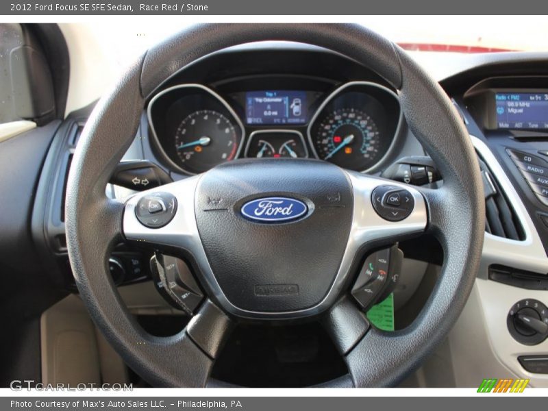 Race Red / Stone 2012 Ford Focus SE SFE Sedan