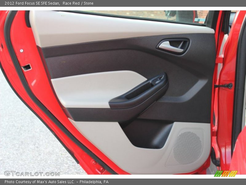 Race Red / Stone 2012 Ford Focus SE SFE Sedan