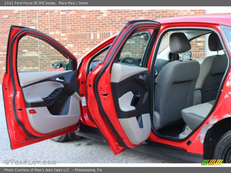 Race Red / Stone 2012 Ford Focus SE SFE Sedan