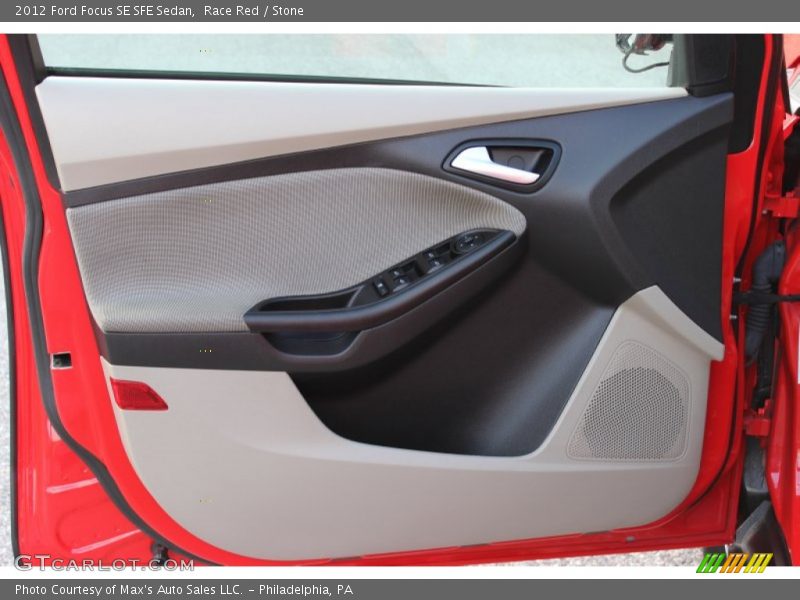 Race Red / Stone 2012 Ford Focus SE SFE Sedan