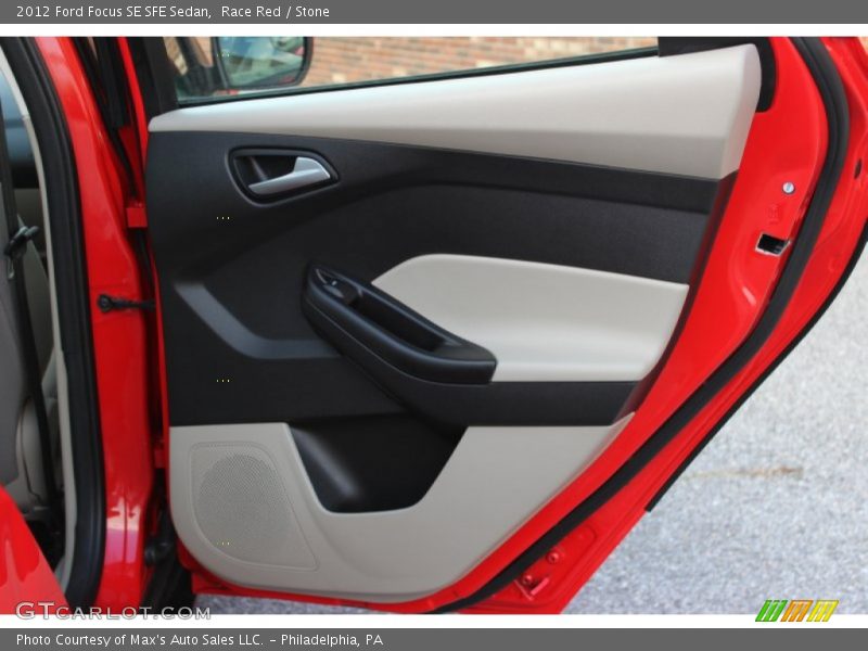 Race Red / Stone 2012 Ford Focus SE SFE Sedan