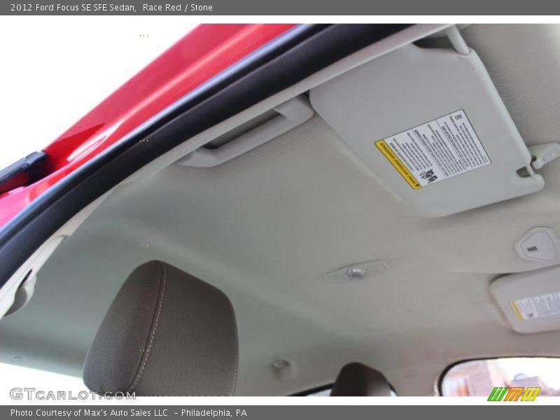 Race Red / Stone 2012 Ford Focus SE SFE Sedan