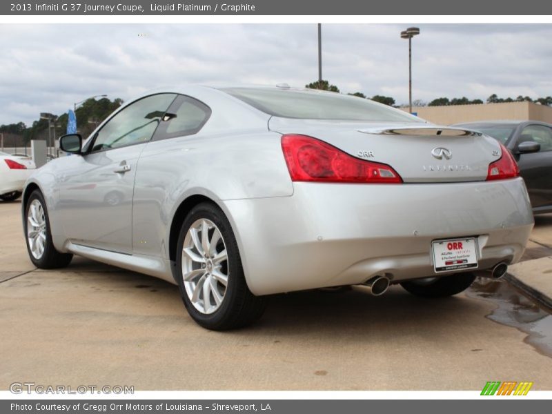 Liquid Platinum / Graphite 2013 Infiniti G 37 Journey Coupe