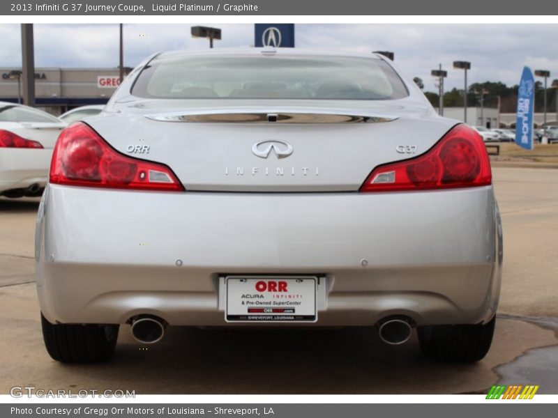 Liquid Platinum / Graphite 2013 Infiniti G 37 Journey Coupe