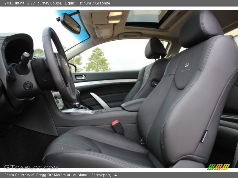  2013 G 37 Journey Coupe Graphite Interior
