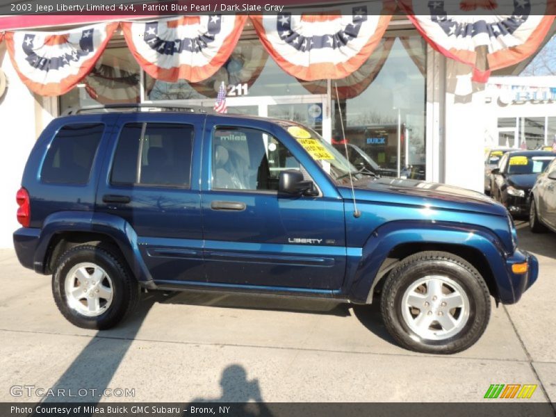 Patriot Blue Pearl / Dark Slate Gray 2003 Jeep Liberty Limited 4x4