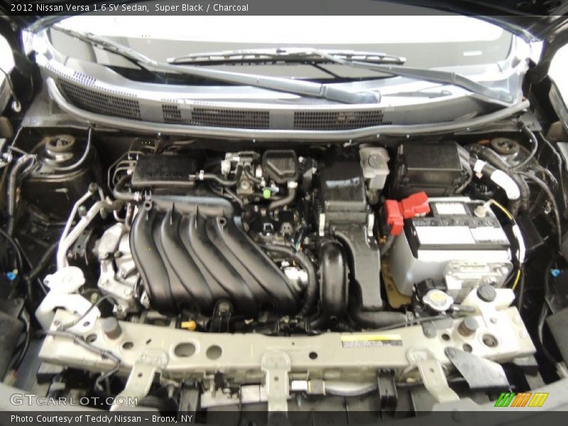 Super Black / Charcoal 2012 Nissan Versa 1.6 SV Sedan