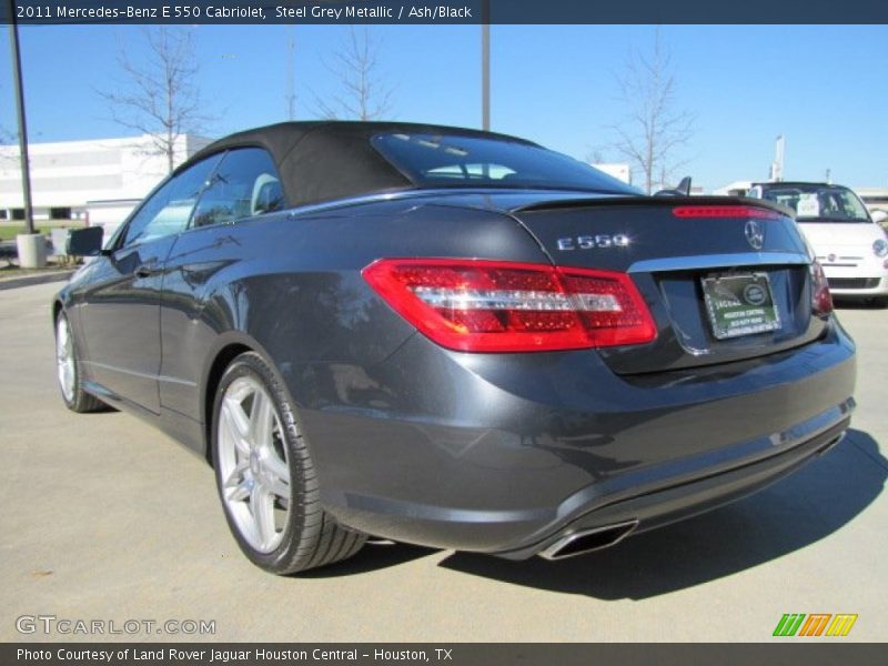 Steel Grey Metallic / Ash/Black 2011 Mercedes-Benz E 550 Cabriolet