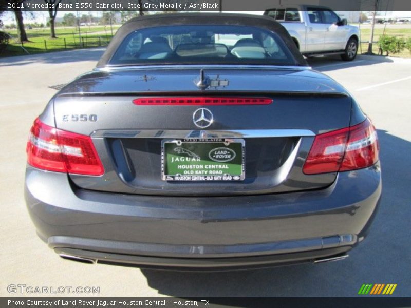 Steel Grey Metallic / Ash/Black 2011 Mercedes-Benz E 550 Cabriolet