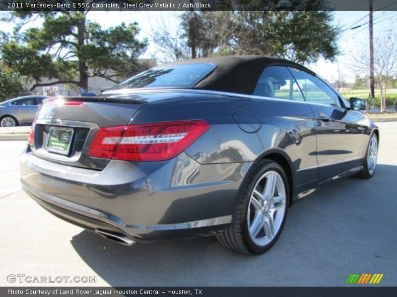 Steel Grey Metallic / Ash/Black 2011 Mercedes-Benz E 550 Cabriolet