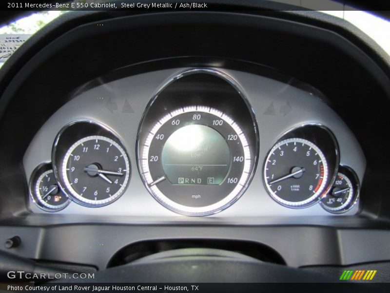 Steel Grey Metallic / Ash/Black 2011 Mercedes-Benz E 550 Cabriolet