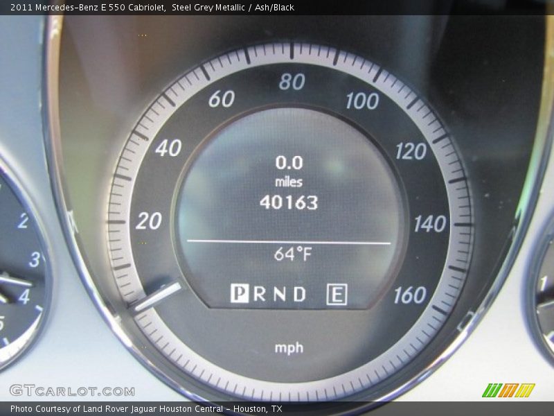 Steel Grey Metallic / Ash/Black 2011 Mercedes-Benz E 550 Cabriolet