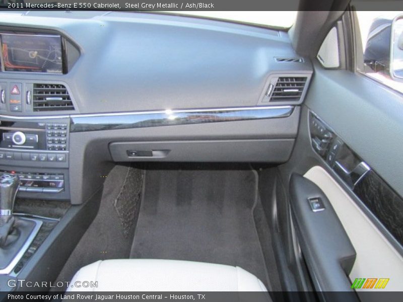 Steel Grey Metallic / Ash/Black 2011 Mercedes-Benz E 550 Cabriolet